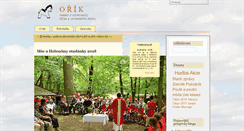 Desktop Screenshot of orik.cz