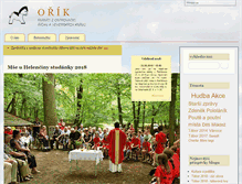 Tablet Screenshot of orik.cz
